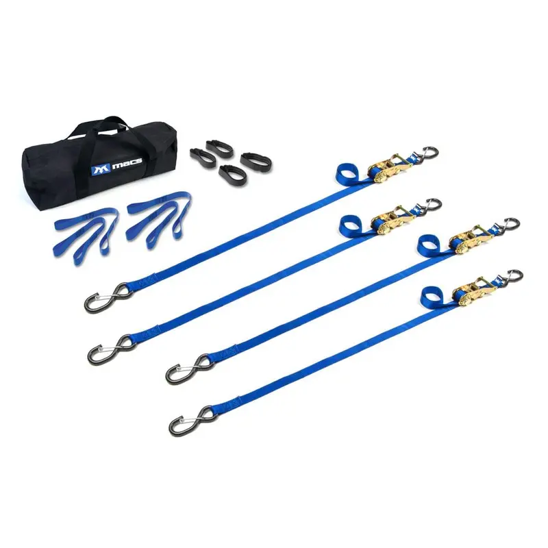 Mac's Tie Downs 1" Atv And Motorcycle Ratchet Utility Pack With S-Hook And Keeper 1