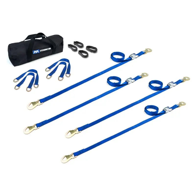 Mac’s Tie Downs 1-Inch ATV & Motorcycle Utility Cam Strap Pack – Flat Snap Hooks
