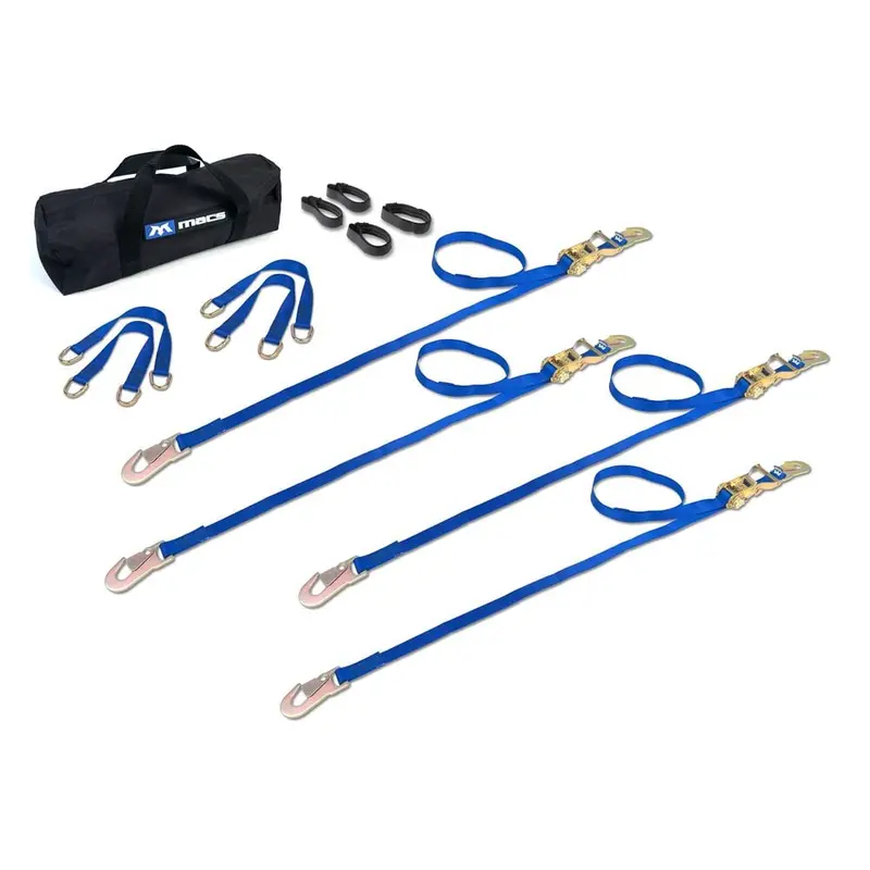 Mac’s Tie Downs 1-Inch ATV/Motorcycle Utility Ratchet Pack with Flat Snap Hooks