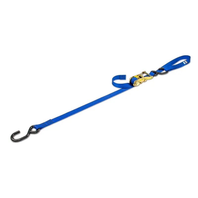 Mac’s Tie Downs 1-Inch Motorcycle Ratchet Strap with Soft-Loop S-Hook