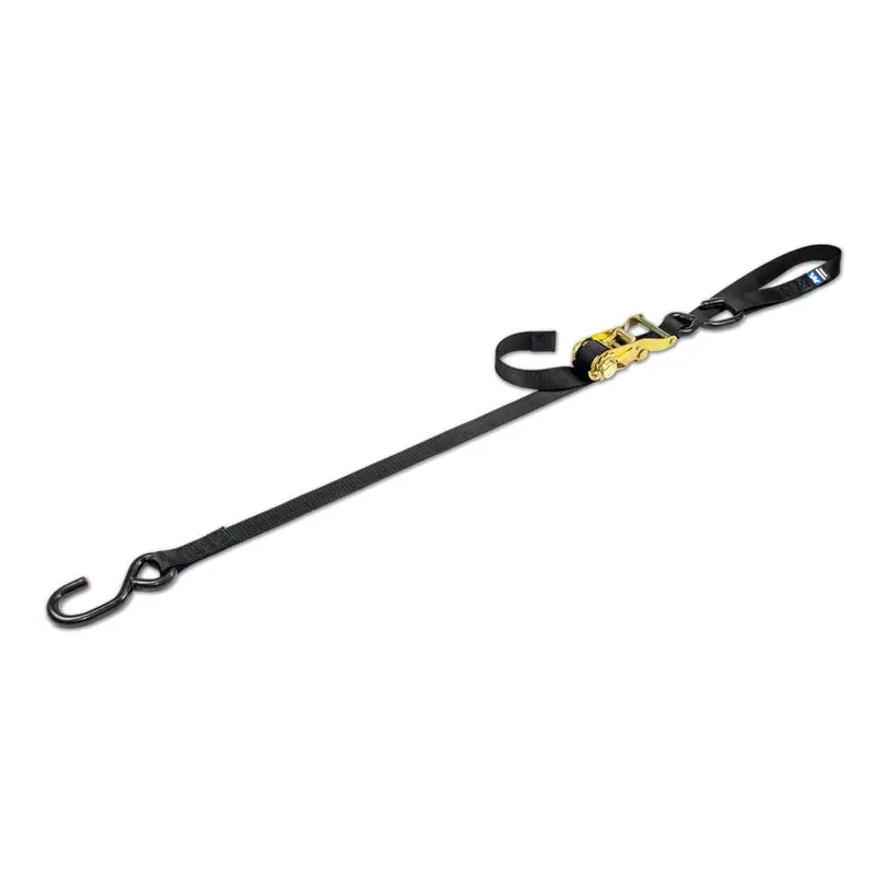 Mac’s Tie Downs 1-Inch Motorcycle Ratchet Strap with Soft-Loop S-Hook