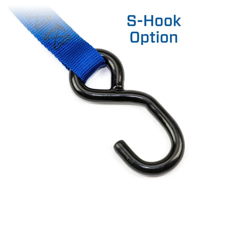 Mac's Tie Downs 1" Motorcycle Ratchet Tie-Down Pack With Integrated Soft Loops S-Hooks 3