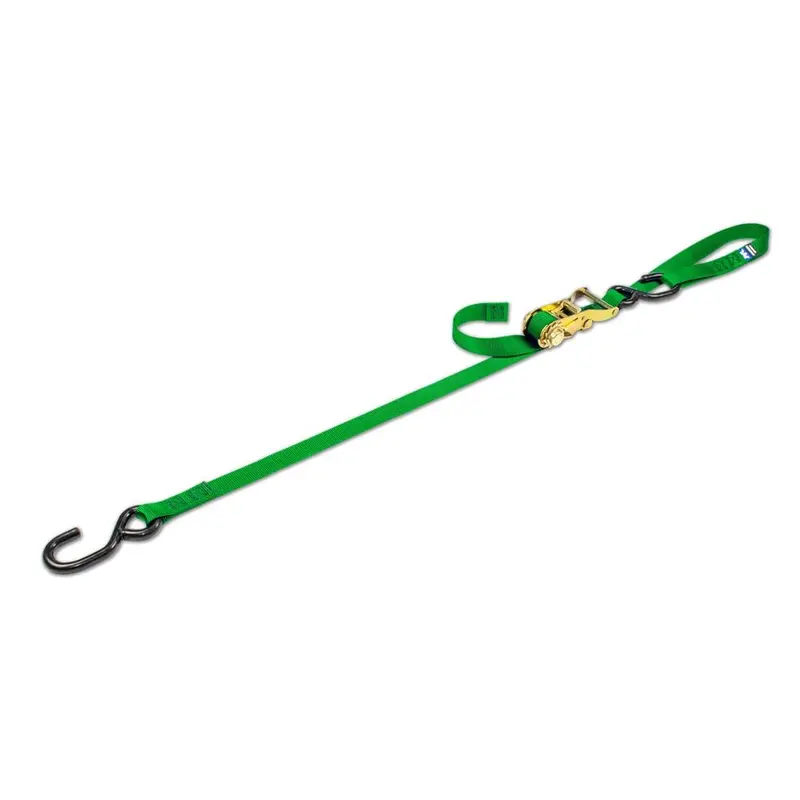 Mac's Tie Downs 1" Motorcycle Ratchet Tie-Down Strap With Integrated Soft Loop S-Hook 6