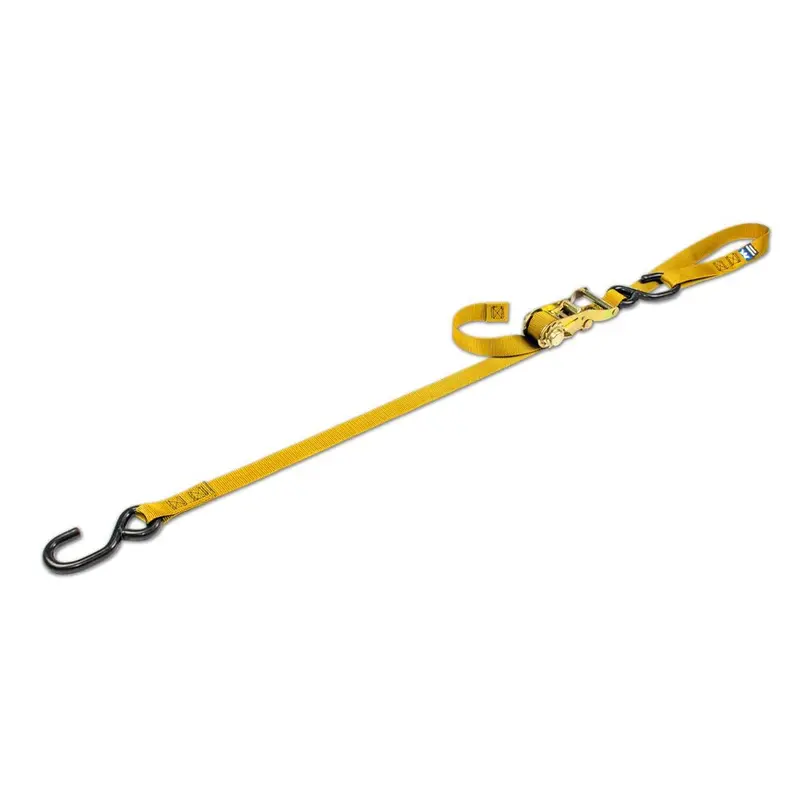 Mac's Tie Downs 1" Motorcycle Ratchet Tie-Down Strap With Integrated Soft Loop S-Hook 7