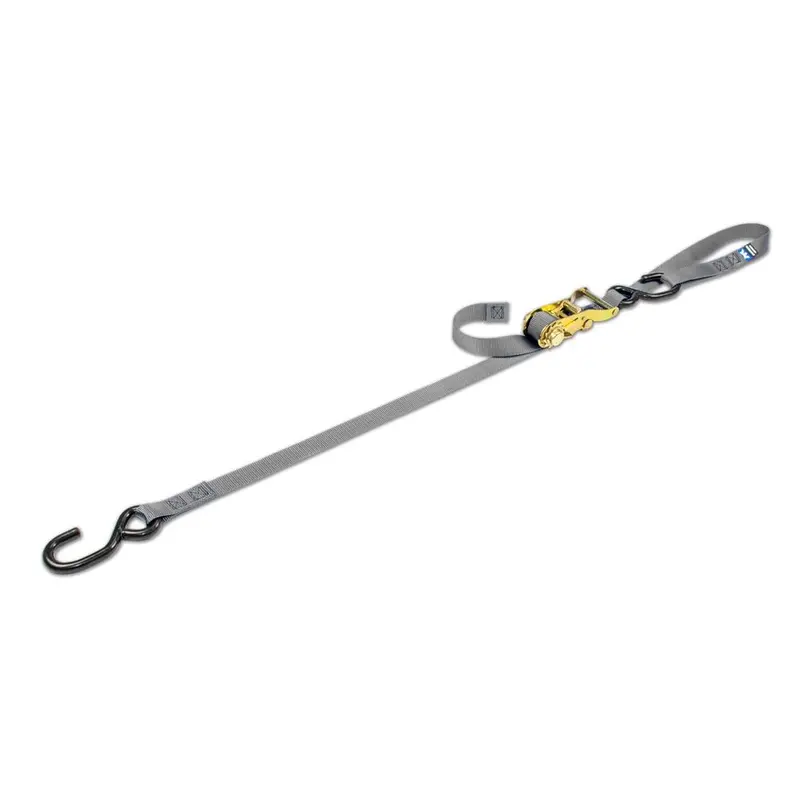 Mac's Tie Downs 1" Motorcycle Ratchet Tie-Down Strap With Integrated Soft Loop S-Hook 9