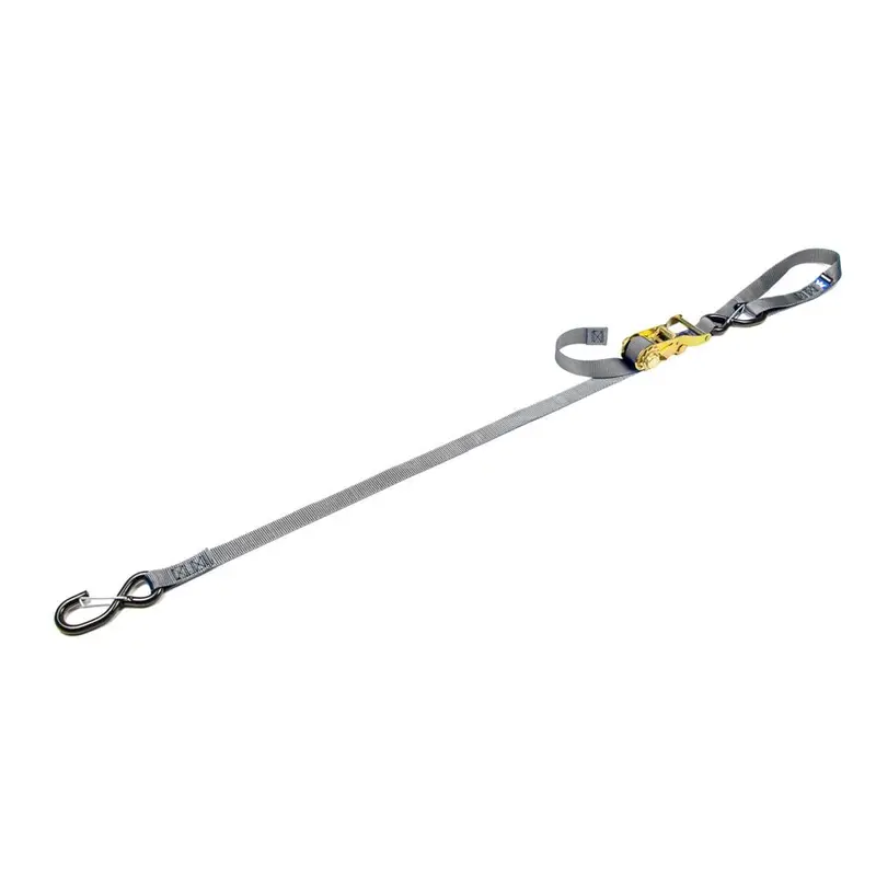 Mac's Tie Downs 1" Motorcycle Ratchet Tie-Down Strap With Integrated Soft Loop S-Hook And Keeper 11