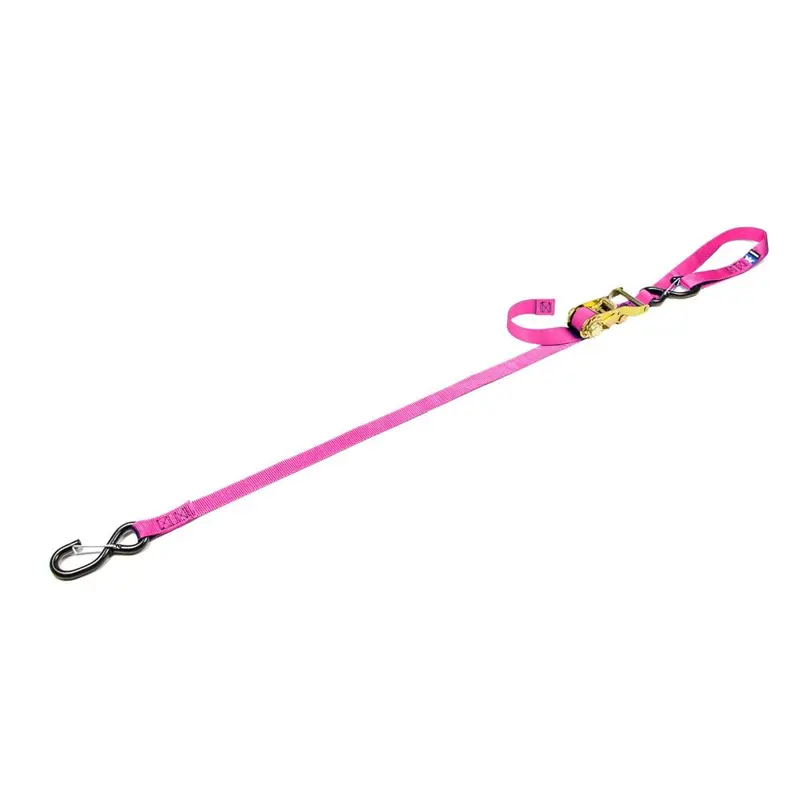 Mac's Tie Downs 1" Motorcycle Ratchet Tie-Down Strap With Integrated Soft Loop S-Hook And Keeper 7