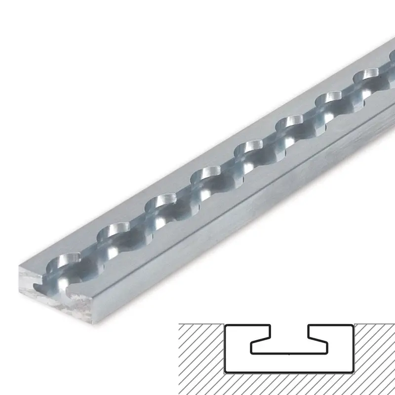 Mac's Tie Downs 1' Versatie Recess-Mounted Track With Square Edge - Series 2 1