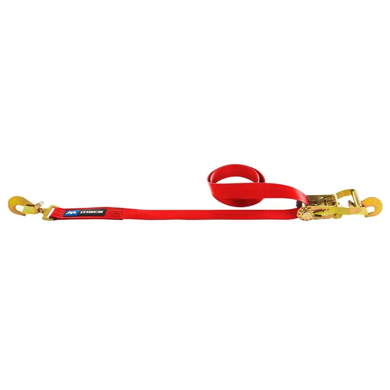 Mac’s Tie Downs 2-Inch Ratchet Axle Strap with Twisted Snap Hooks and Direct Hook