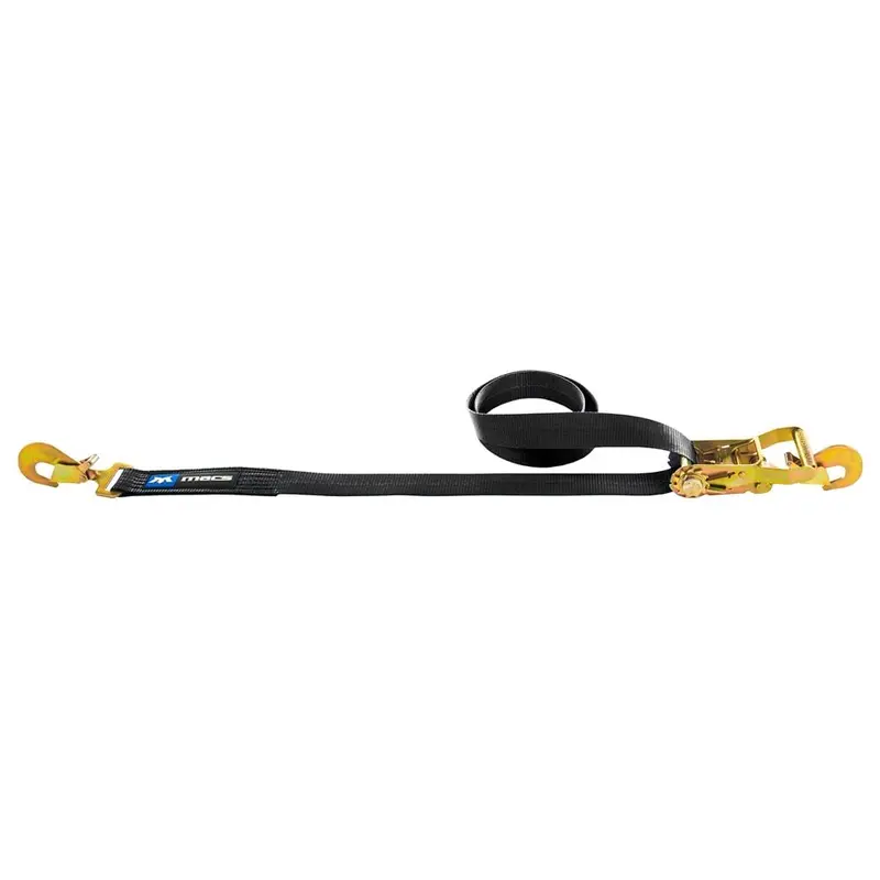 Mac’s Tie Downs 2-Inch Ratchet Axle Strap with Twisted Snap Hooks and Direct Hook