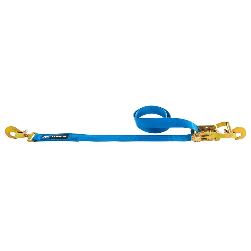 Mac’s Tie Downs 2-Inch Ratchet Axle Strap with Twisted Snap Hooks and Direct Hook