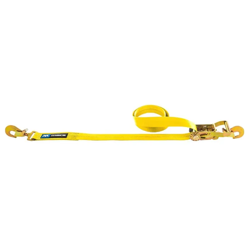 Mac's Tie Downs 2" Ratchet Cwith Twisted Snap Hooks, Direct Hook 8