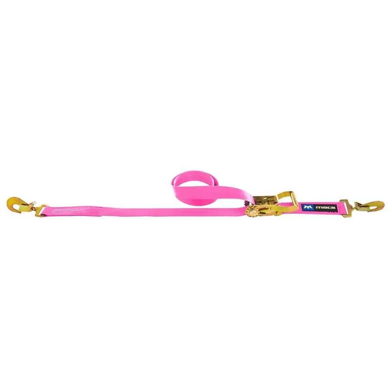 Mac’s Tie Downs 2″ Ratchet Strap with Flat Snap Hook