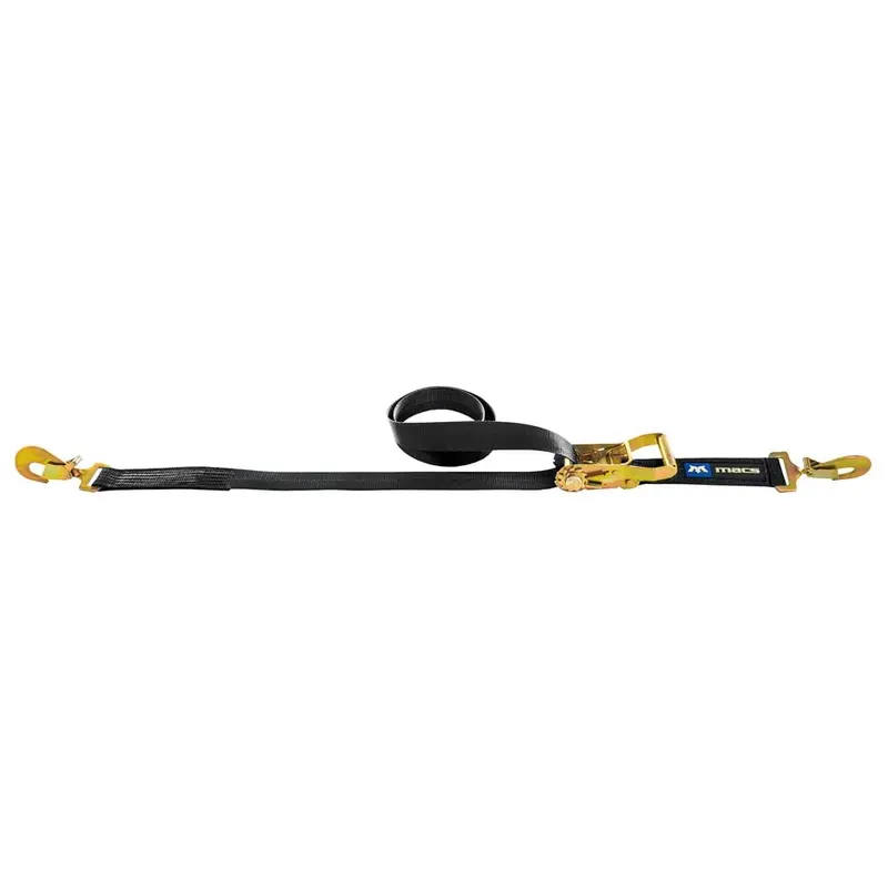 Mac’s Tie Downs 2″ Ratchet Strap with Flat Snap Hook