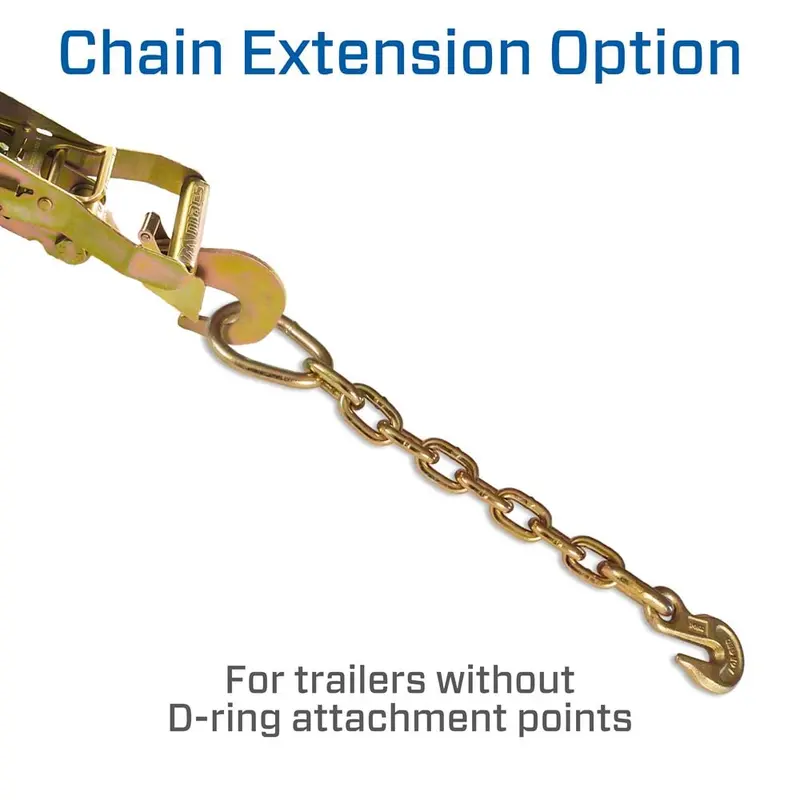 Mac's Tie Downs 2" Utv Tie-Down Pack With Direct Hook & Chain Extension 3