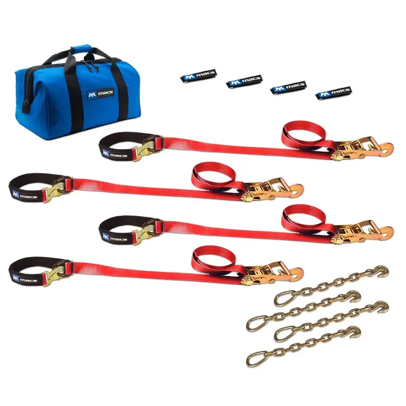 Mac's Tie Downs 2" Utv Tie-Down Pack With Direct Hook & Chain Extension 3