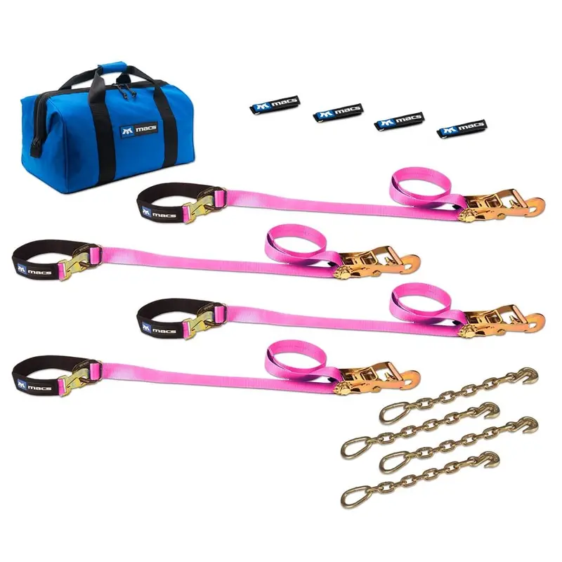 Mac's Tie Downs 2" Utv Tie-Down Pack With Direct Hook & Chain Extension 4