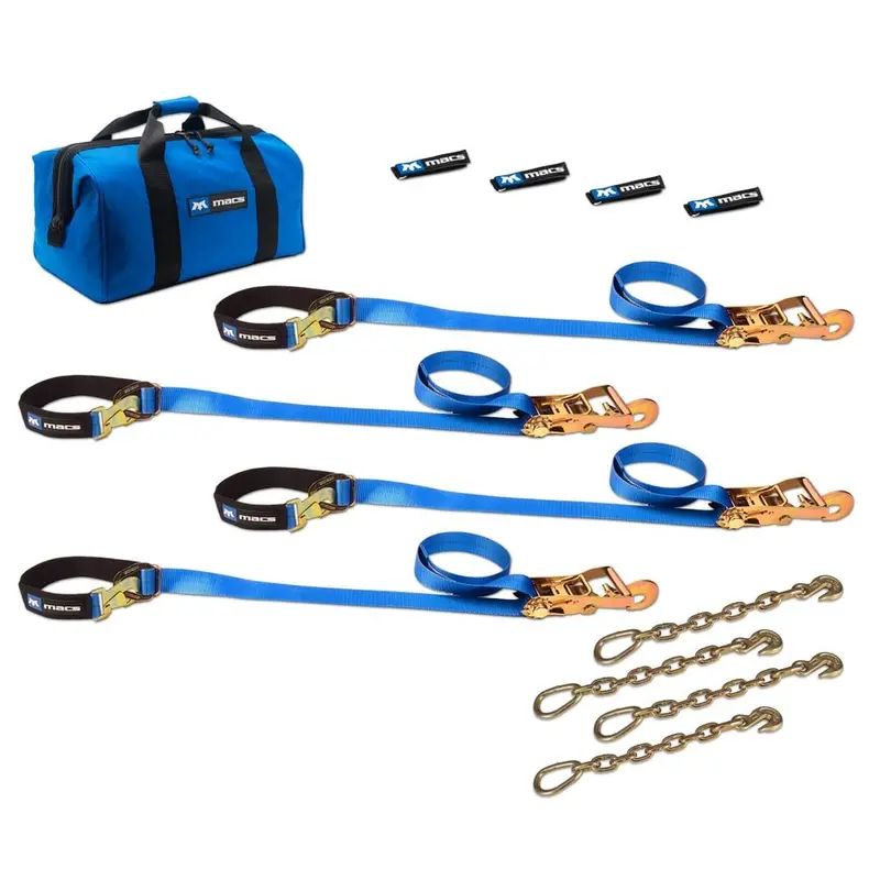 Mac's Tie Downs 2" Utv Tie-Down Pack With Direct Hook & Chain Extension 6