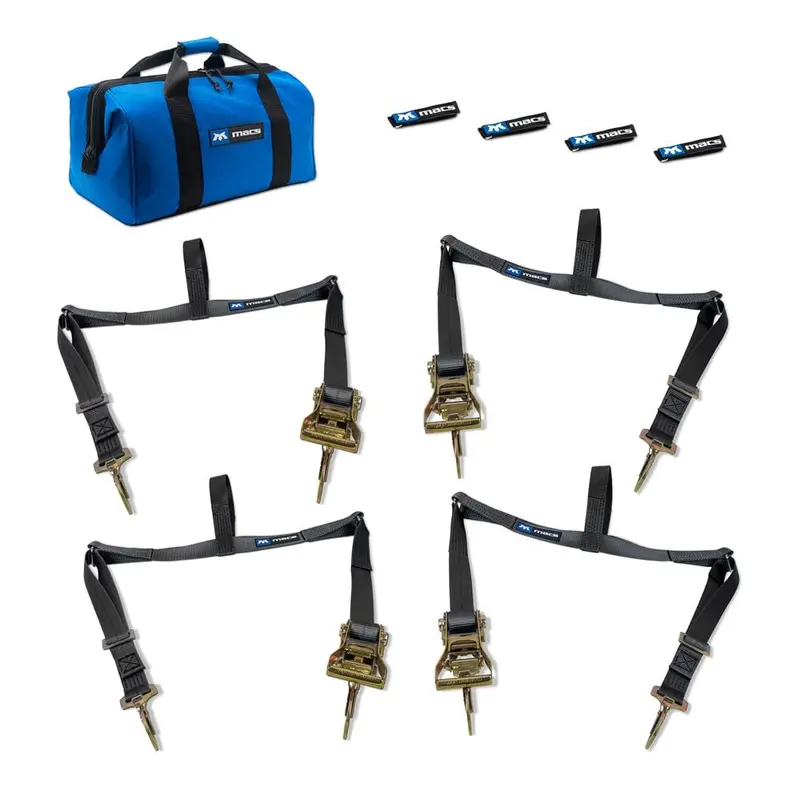 Mac’s Tie Downs Extra-Large Adjustable UTV Tire Net Bundle