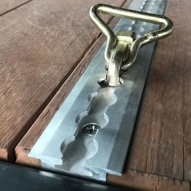 Mac's Tie Downs Versatie Recess-Mounted Track With Flanged Edge - Series 4 2