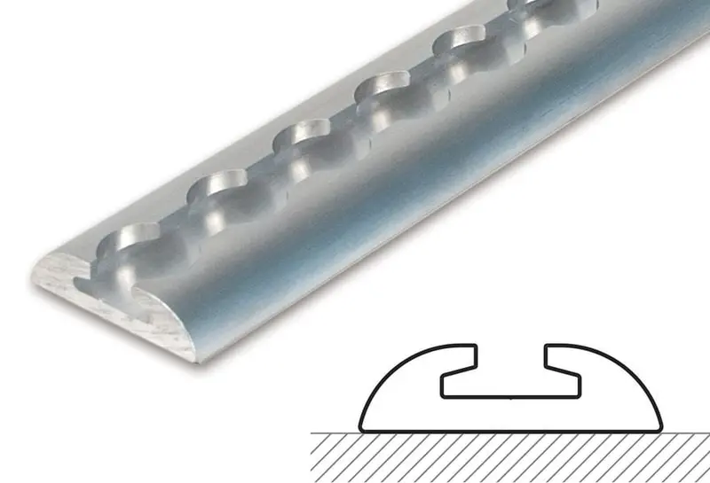 Mac's Tie Downs Versatie Surface-Mounted Track Kit With Wide Contour Edge - Series 3 1