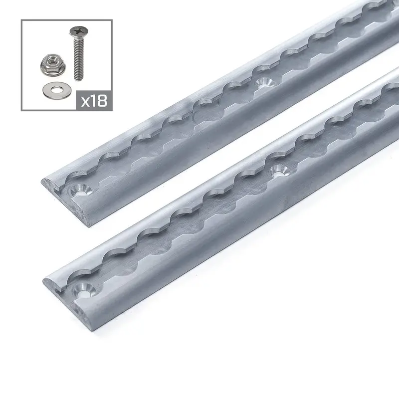 Mac's Tie Downs Versatie Surface-Mounted Track Kit With Wide Contour Edge - Series 3 3