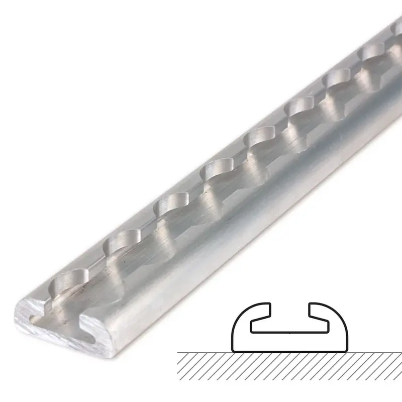 Mac's Tie Downs  Versatie Surface-Mounted Track With Contour Edge - Series 1 1