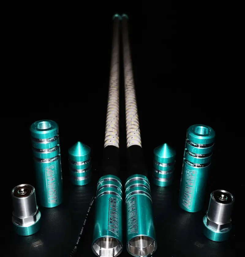 Marshin Whips Game Changer Set Of 2 Whips - Teal Edition 1