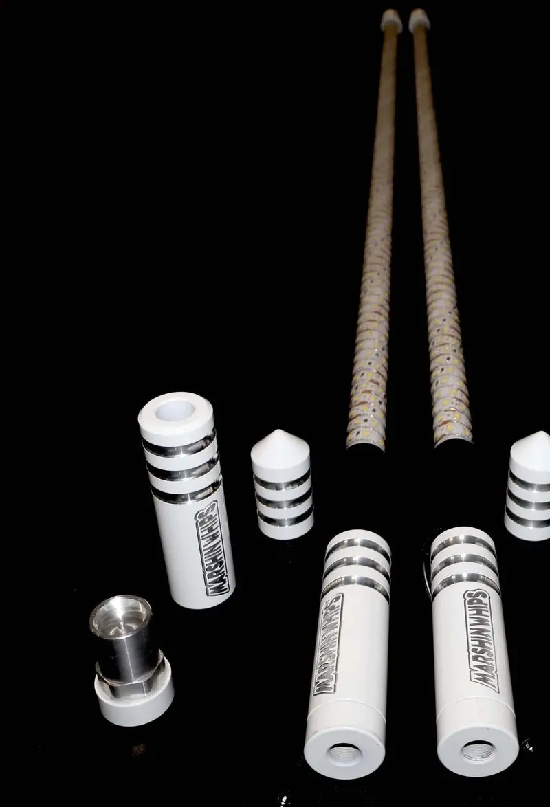 Marshin Whips Game Changer Set Of 2 Whips - White Edition 1