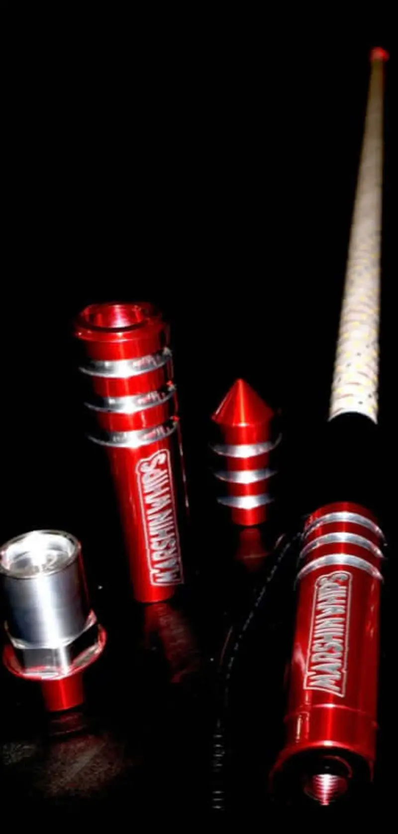Marshin Whips Game Changer Single Whip - Lollypop Red Edition 1