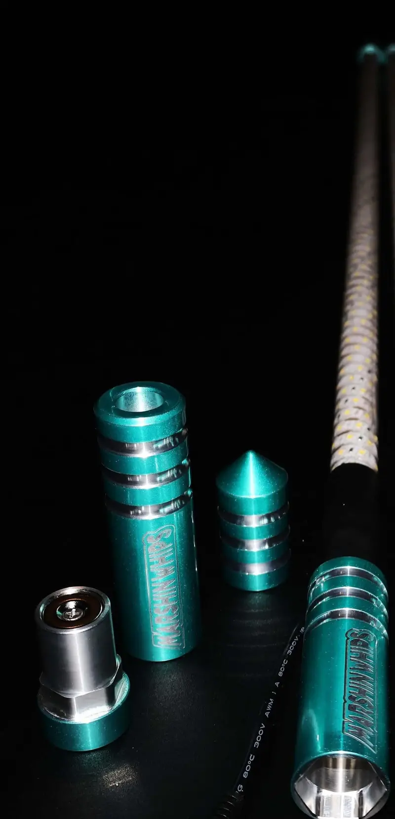 Marshin Whips Game Changer Single Whip - Teal Edition 1