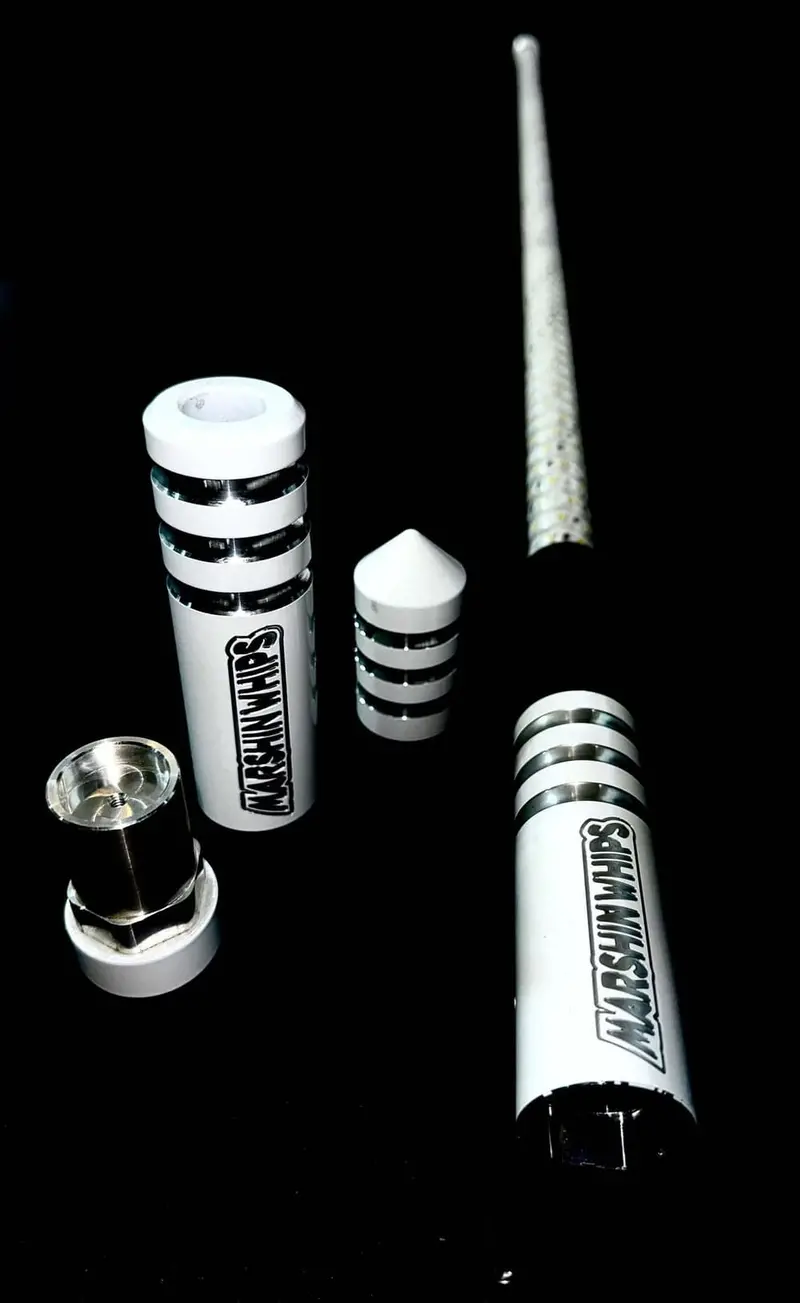 Marshin Whips Game Changer Single Whip - White Edition 1