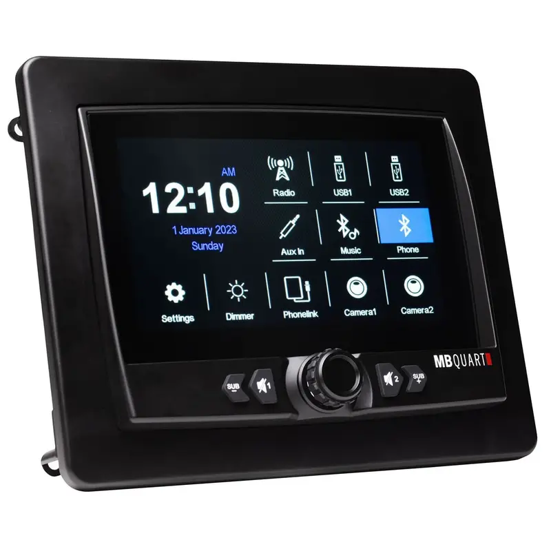 Mb Quart Gmr7v1 7-Inch Waterproof Touchscreen Car Play Source Unit 2