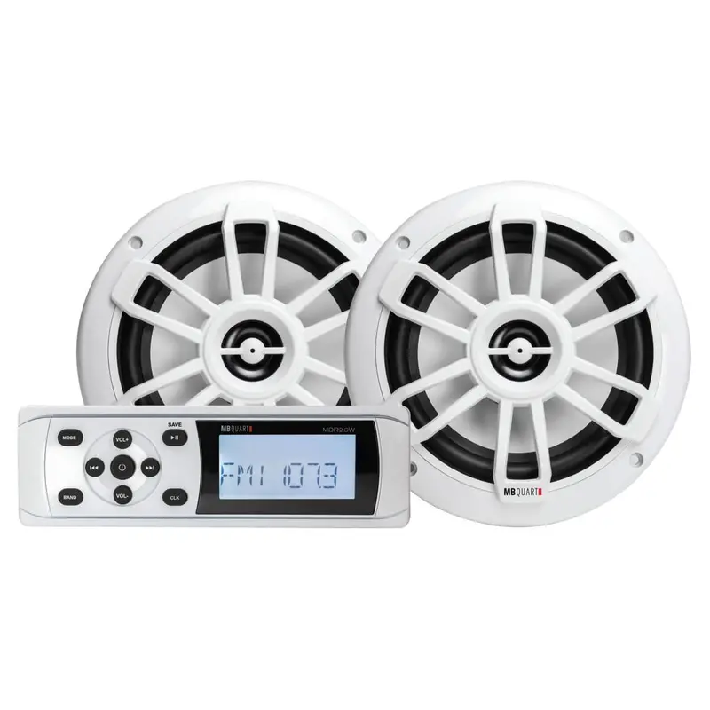 Mb Quart Mdr2.0S2w Bluetooth Source Unit / Nautic Speakers 1