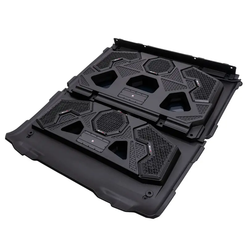 Mb Quart Polaris Ranger Crew Rg4-S14r 1000 Watt 14 Speaker Audio Roof With 7 Inch Led Source Unit & 45 Inch Light Bar 1
