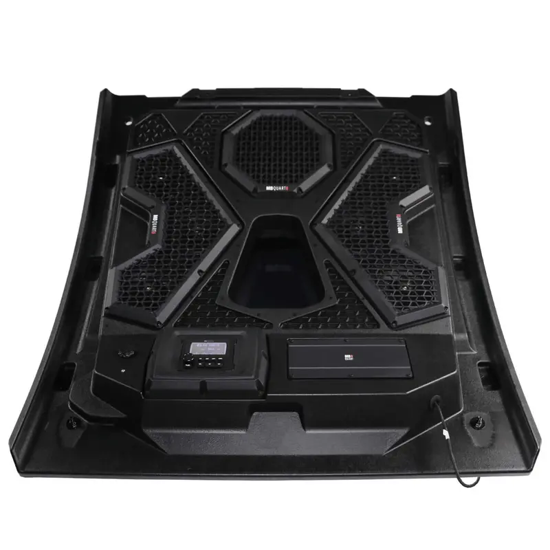 Mb Quart Polaris Rzr Mbqrt2-S6r Trail Audio Roof 500 Watt 6 Speaker W/ 3.5" Lcd Source Unit 1