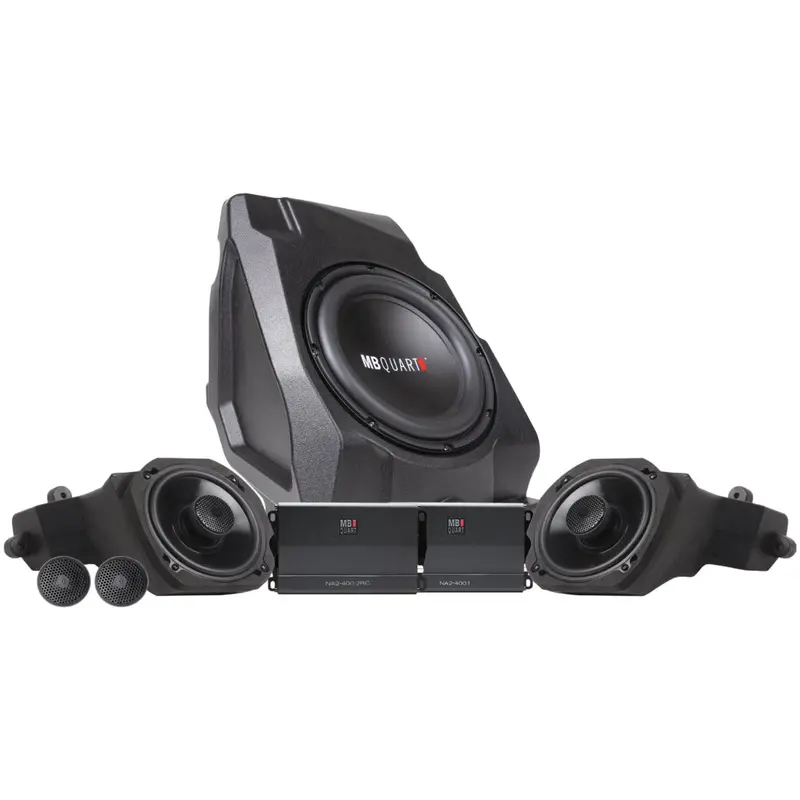 Mb Quart Polaris Rzr Pro Rp-Stg3-Rc-1 800-Watt Stage 3 Tuned Audio System For Ride Command With No Oem Audio System 1