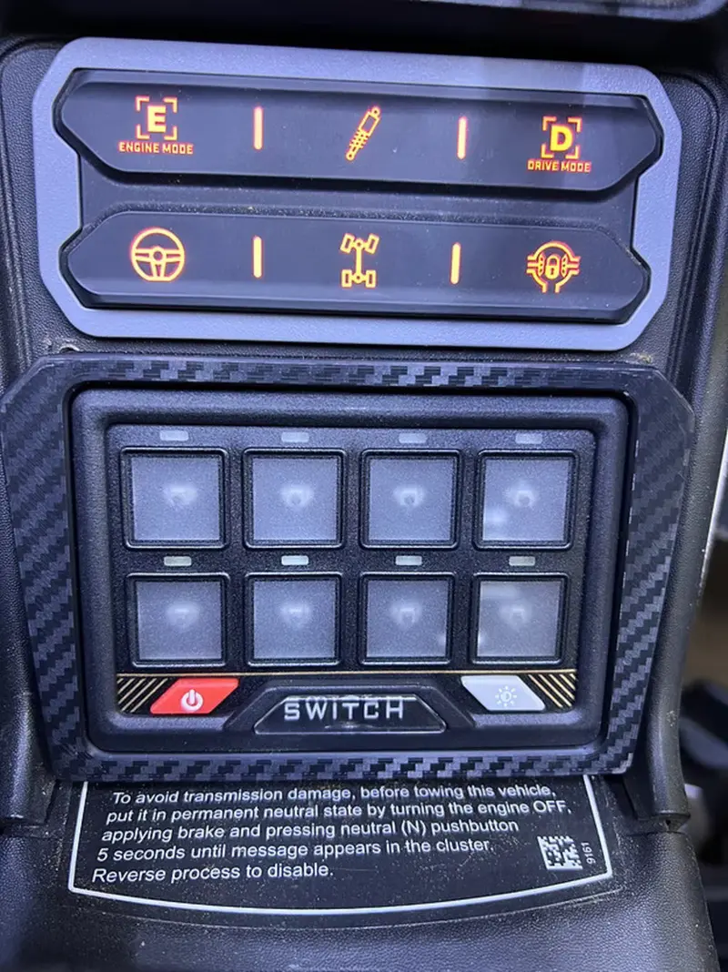 Mb Whips Can-Am Maverick R Switch Panel 1