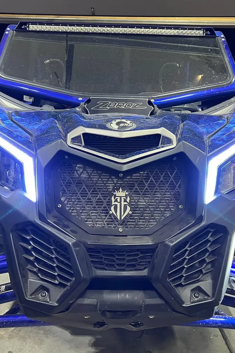 Mb Whips Can-Am Maverick X3 Multicolor Brow Lights W/Turn Signals 2