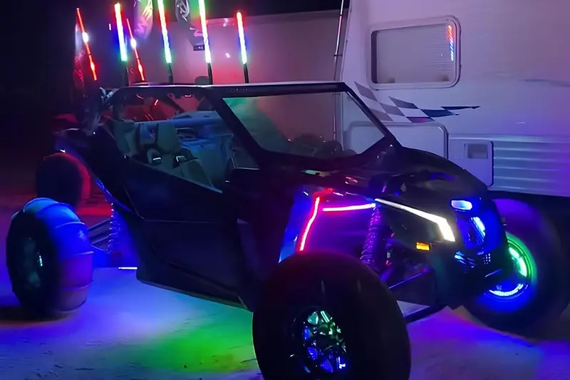 Mb Whips Can-Am Maverick X3 Stage 2 Led Underglow 12 Strip Kit 1