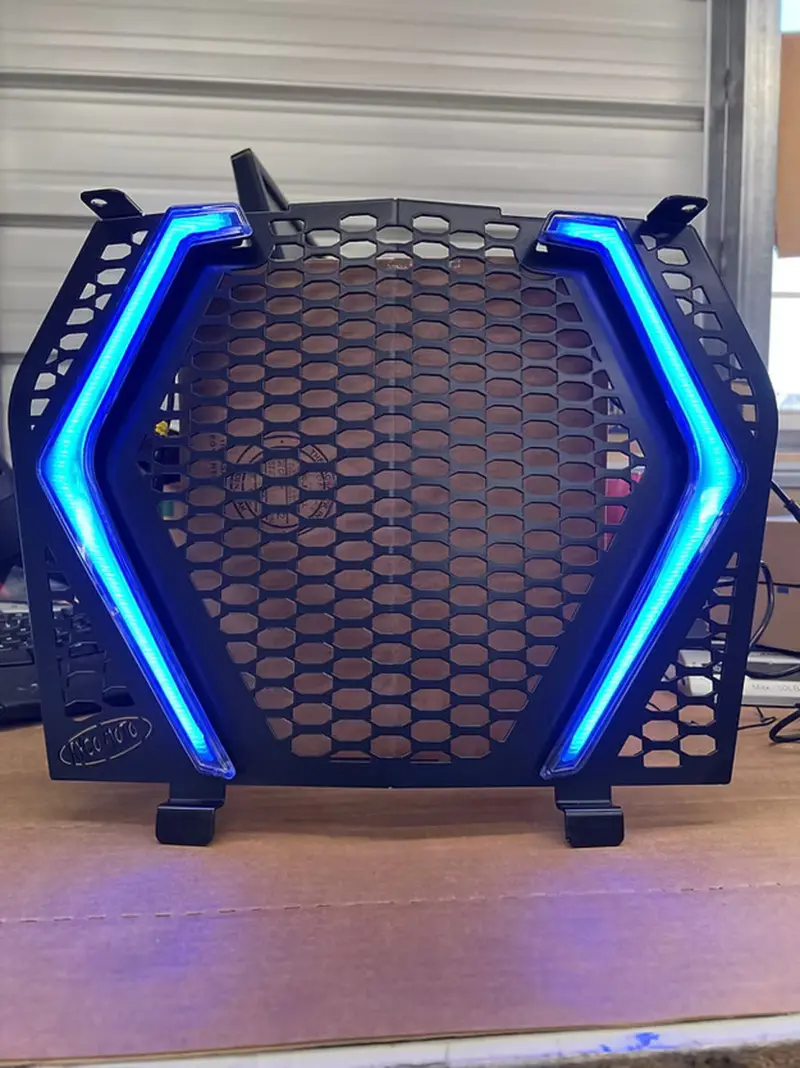 Mb Whips Kawasaki Teryx Krx Fangs With Grille Mount 1