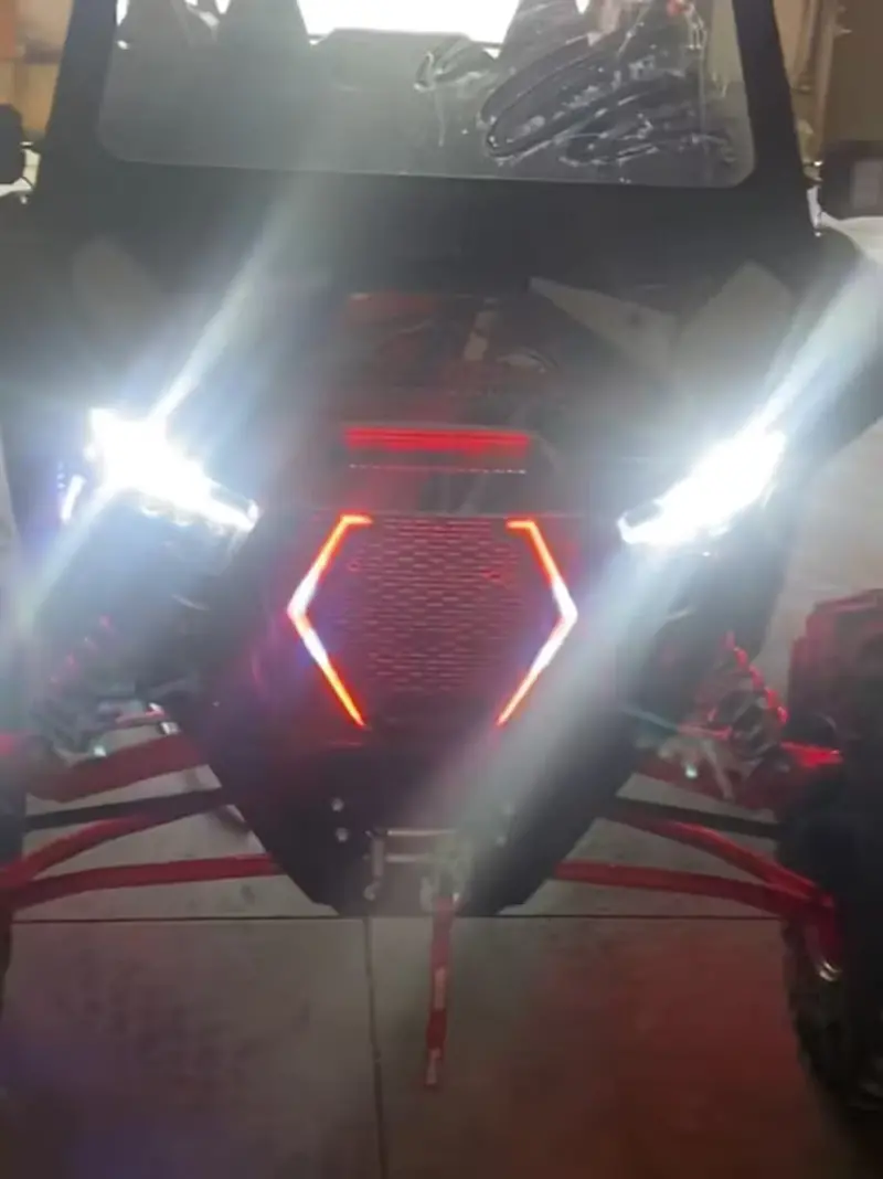 Mb Whips Kawasaki Teryx Krx Fangs With Grille Mount 2