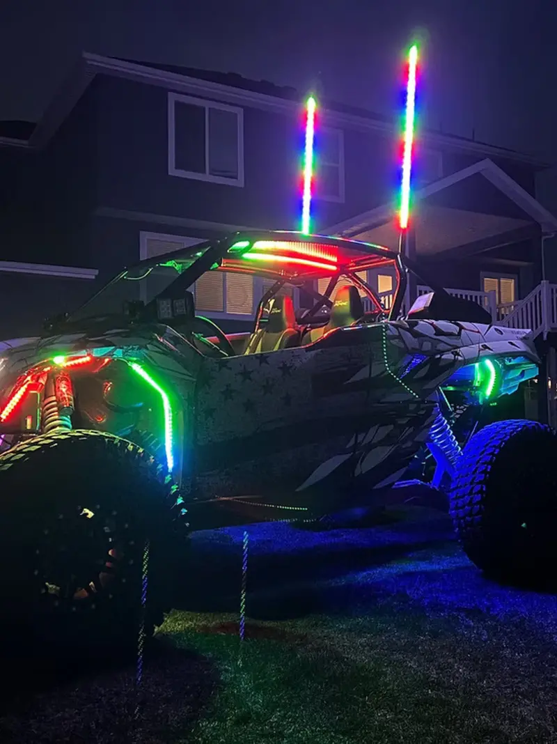 Mb Whips Kawasaki Teryx Krx Led Stage 2 Underglow 2