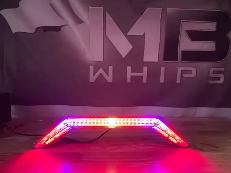 Mb Whips Polaris Rzr Pro R/Turbo R/Pro Xp Street Legal Kit W/Accent Light 1