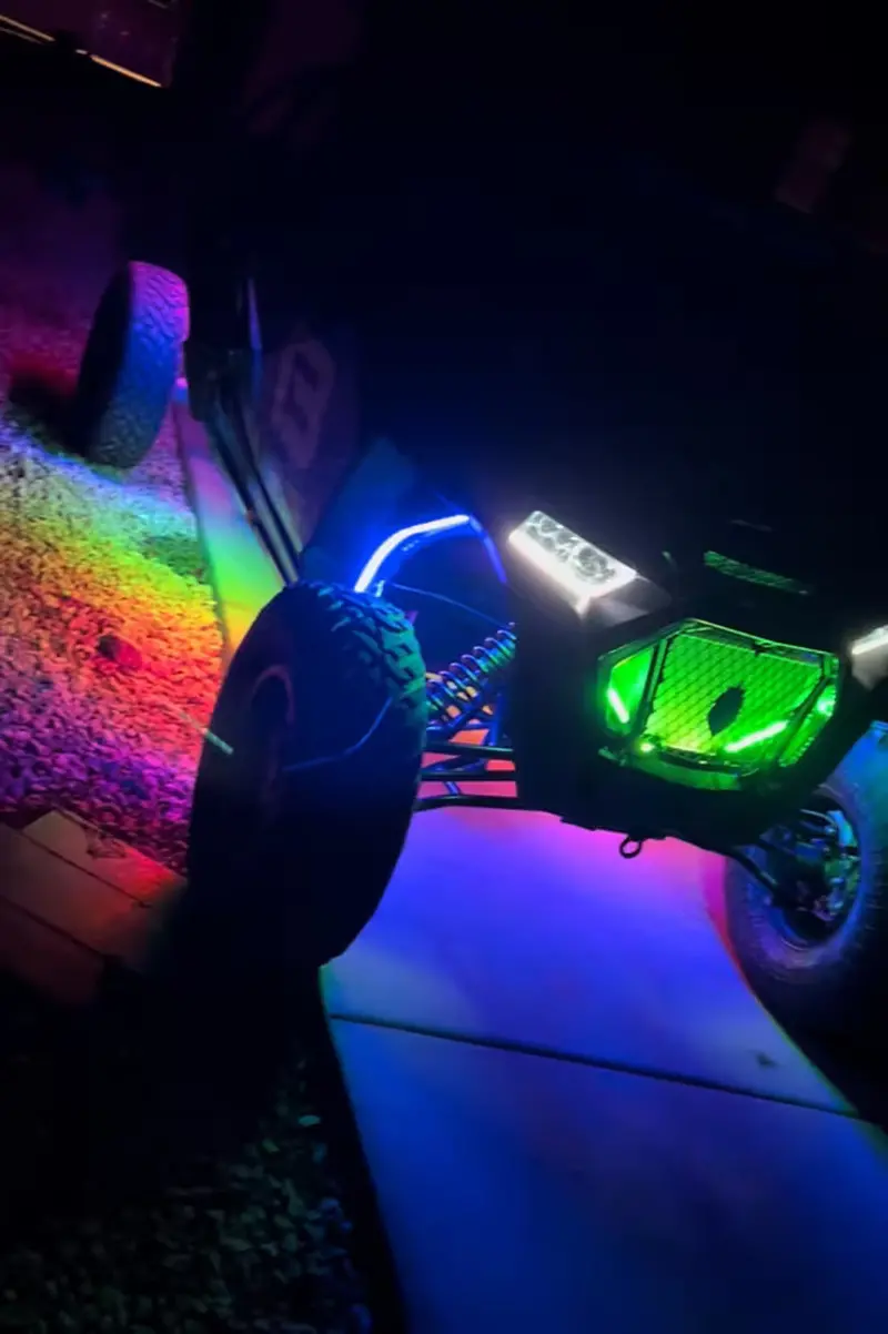 Mb Whips Polaris Rzr Stage 2 Led Underglow 12 Strip Kit 1