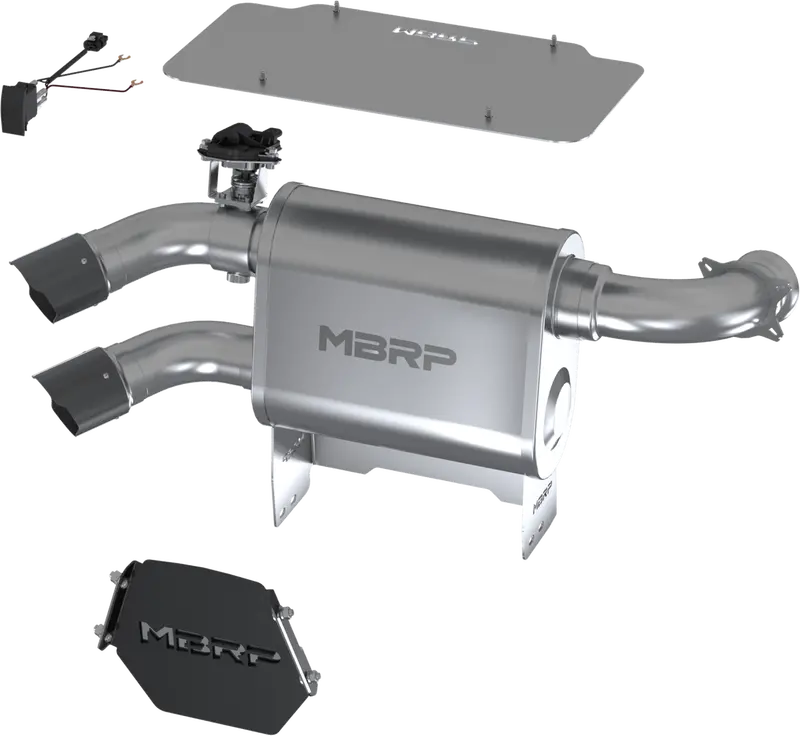 Mbrp Dual-Out Active Exhaust 2017-2023 Can-Am Maverick X3 Turbo/Turbo R/Turbo Rr 1