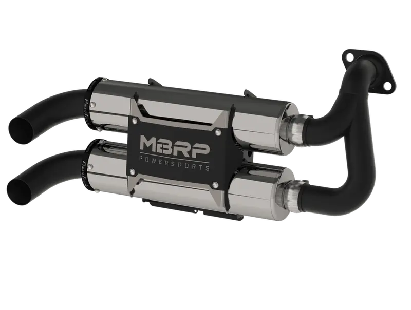 Mbrp Stacked Dual Slip-On Performance Series For Polaris Rzr S 1000 General 1000 2016-2022 1