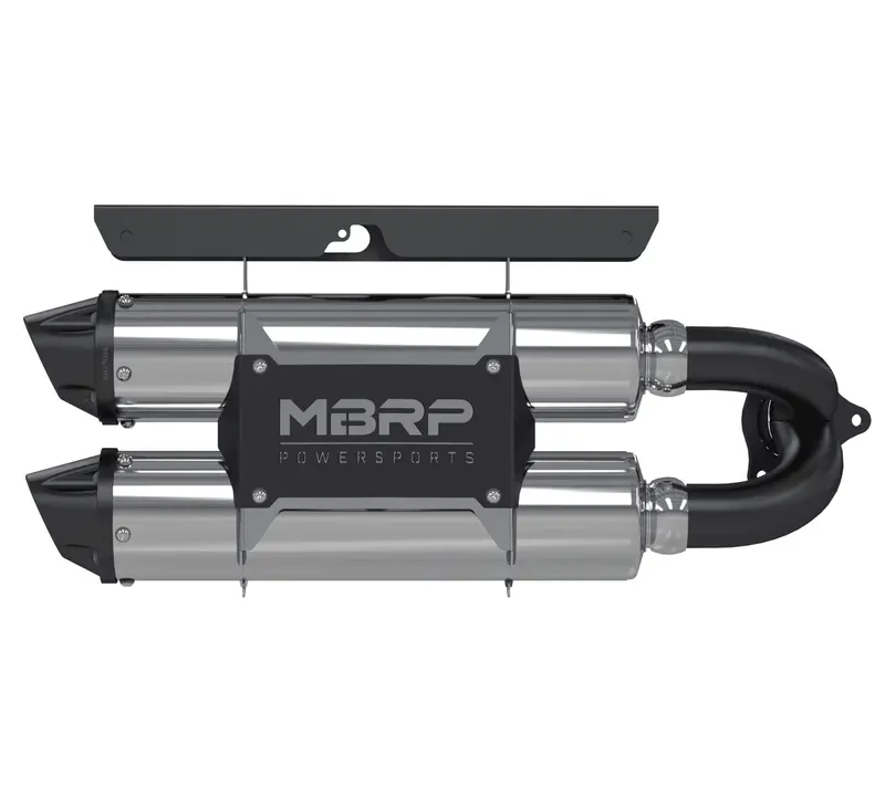 Mbrp Stacked Dual Slip-On Performance Series Polaris Rzr Xp Turbo / Turbo S 2016-2021 1