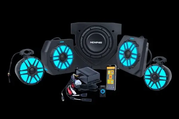 Memphis Audio Can-Am Maverick X3 Core 4 Plus Audio Kit 1
