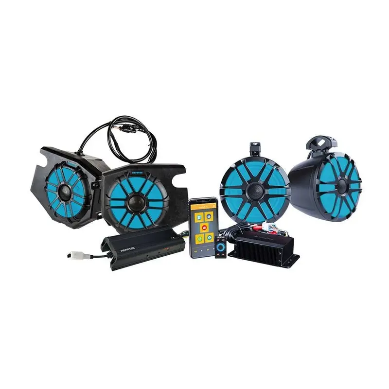 Memphis Audio Polaris Rzr 6.5 Inch 75W Rms (150W Peak Power Handling) Front & Rear Speaker 300 Watt Utv Audio 1